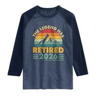 Retired 2026 Not My Problem Anymore Raglan Shirt Vintage Retirement Gift