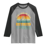 Retired 2026 Not My Problem Anymore Raglan Shirt Vintage Retirement Gift