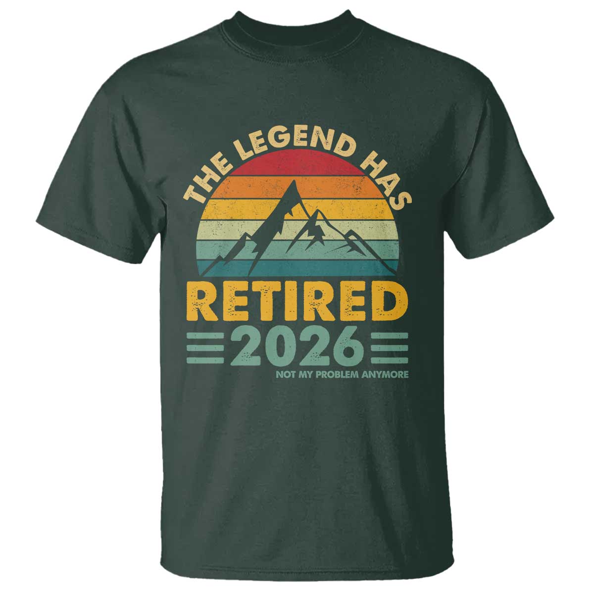 Retired 2026 Not My Problem Anymore T Shirt Vintage Retirement Gift