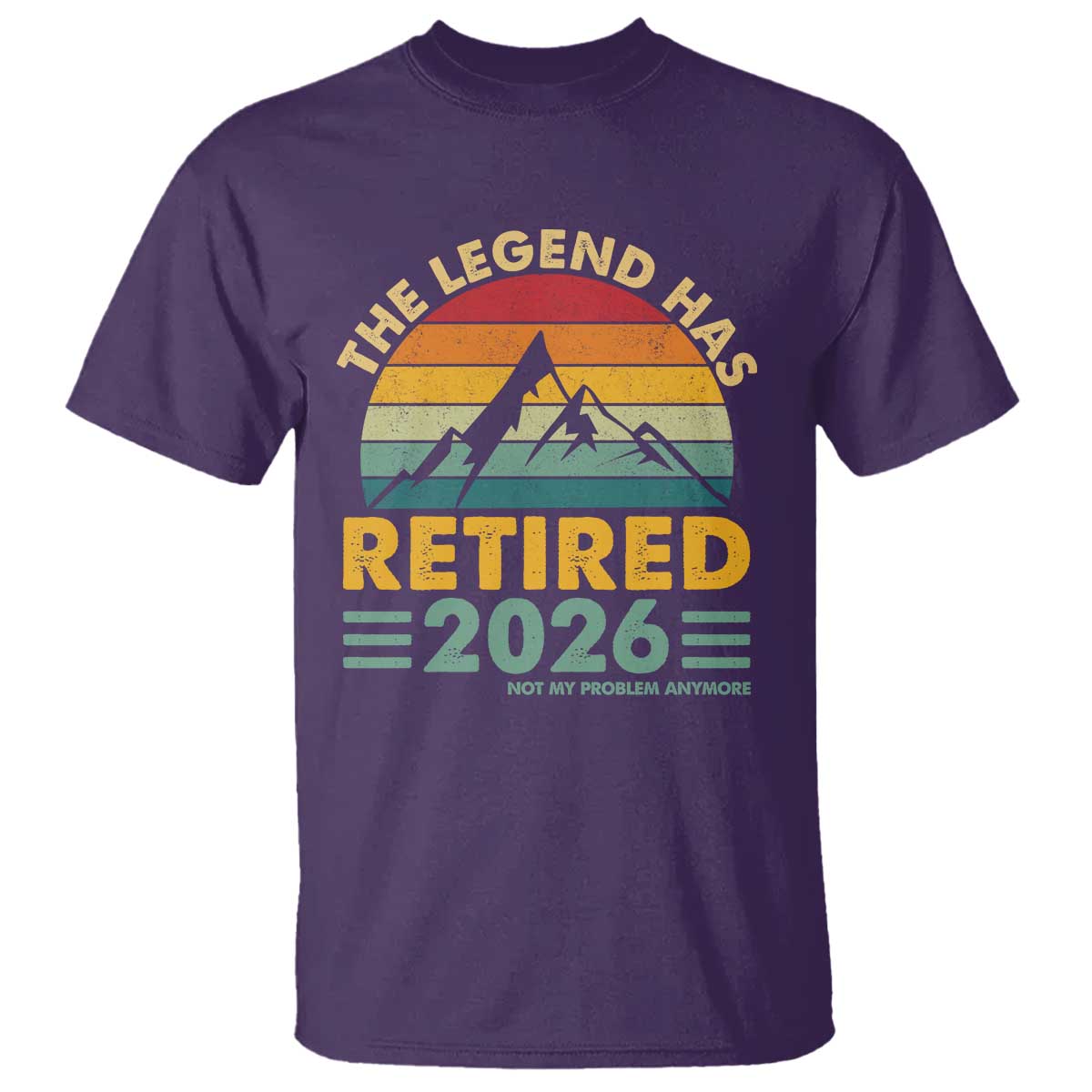 Retired 2026 Not My Problem Anymore T Shirt Vintage Retirement Gift