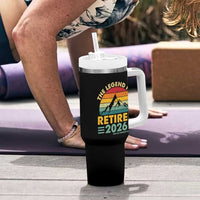 Retired 2026 Not My Problem Anymore Tumbler With Handle Vintage Retirement Gift