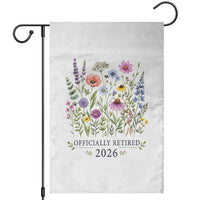 Officially Retired 2026 Wildflowers Botanical Floral Graphic Garden Flag