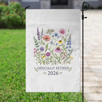 Officially Retired 2026 Wildflowers Botanical Floral Graphic Garden Flag