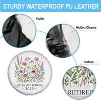 Officially Retired 2026 Wildflowers Botanical Floral Graphic Spare Tire Cover