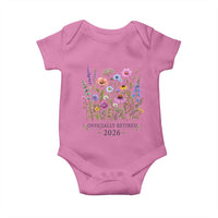 Officially Retired 2026 Wildflowers Botanical Floral Graphic Baby Onesie