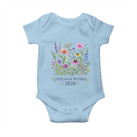 Officially Retired 2026 Wildflowers Botanical Floral Graphic Baby Onesie