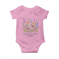 Officially Retired 2026 Wildflowers Botanical Floral Graphic Baby Onesie