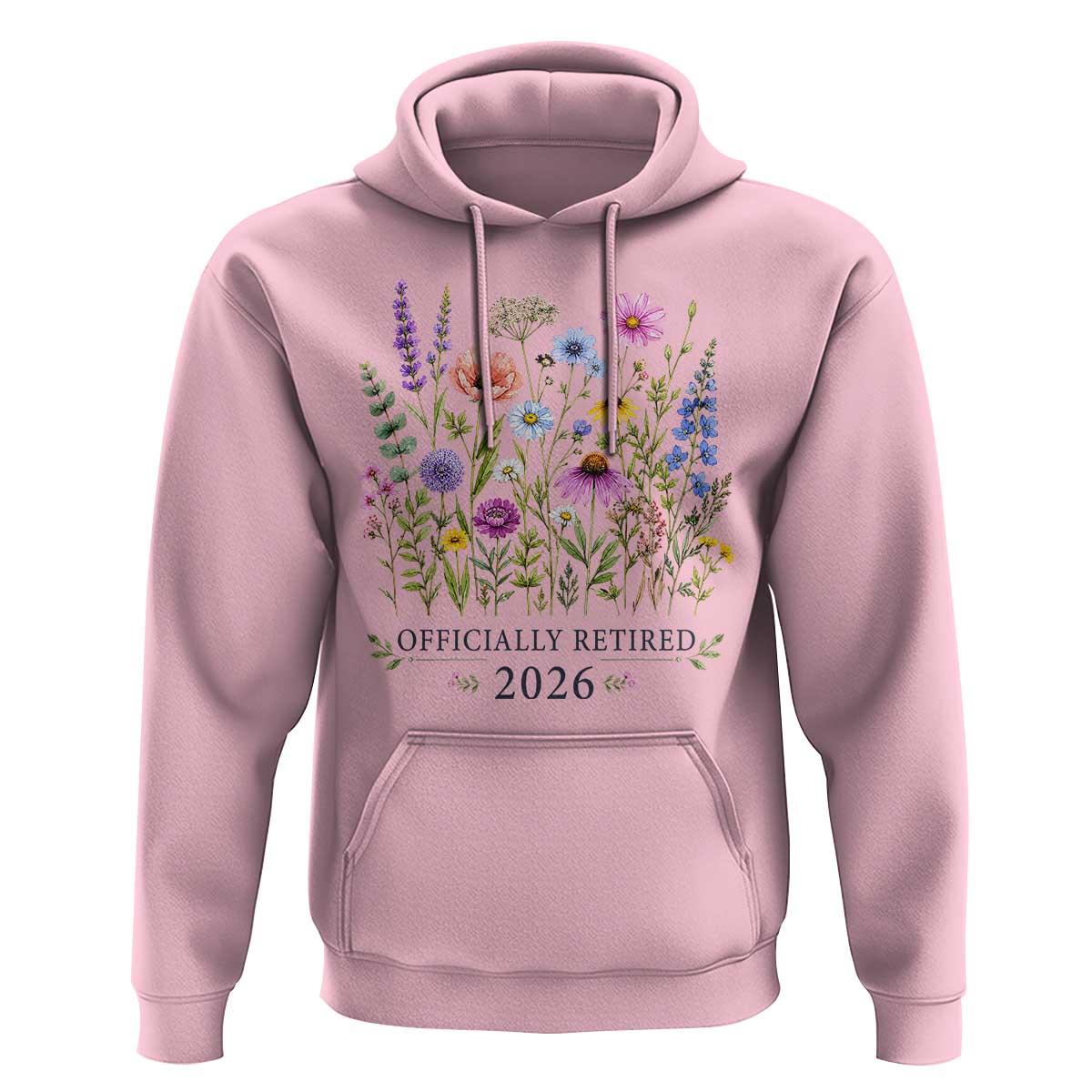 Officially Retired 2026 Wildflowers Botanical Floral Graphic Hoodie