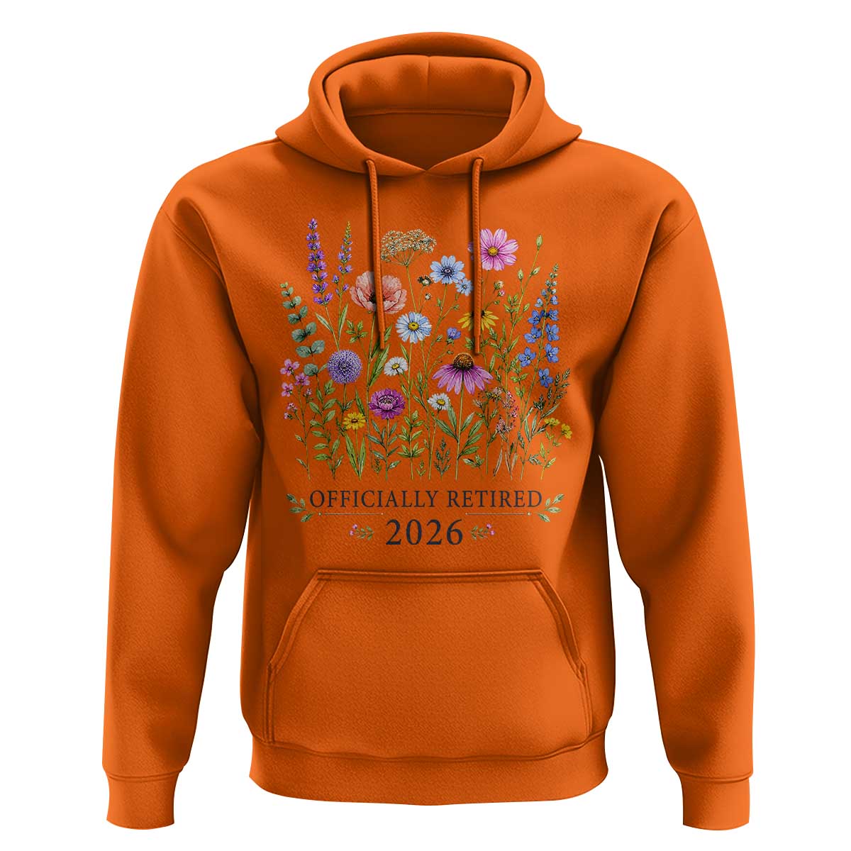 Officially Retired 2026 Wildflowers Botanical Floral Graphic Hoodie