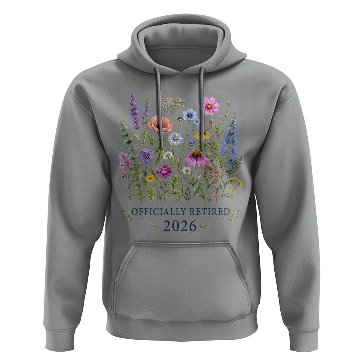 Officially Retired 2026 Wildflowers Botanical Floral Graphic Hoodie