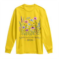 Officially Retired 2026 Wildflowers Botanical Floral Graphic Long Sleeve Shirt