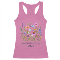 Officially Retired 2026 Wildflowers Botanical Floral Graphic Racerback Tank Top