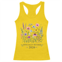 Officially Retired 2026 Wildflowers Botanical Floral Graphic Racerback Tank Top