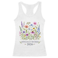 Officially Retired 2026 Wildflowers Botanical Floral Graphic Racerback Tank Top