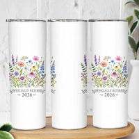 Officially Retired 2026 Wildflowers Botanical Floral Graphic Skinny Tumbler
