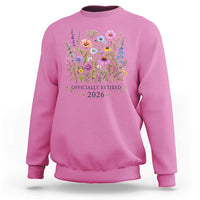 Officially Retired 2026 Wildflowers Botanical Floral Graphic Sweatshirt