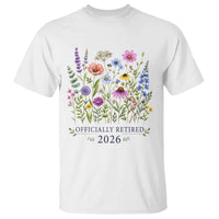 Officially Retired 2026 Wildflowers Botanical Floral Graphic T Shirt