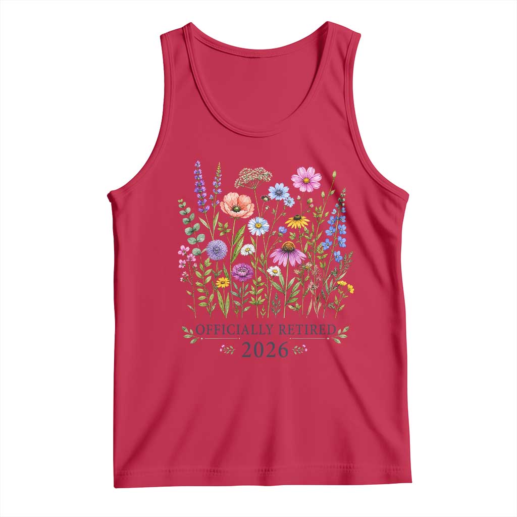 Officially Retired 2026 Wildflowers Botanical Floral Graphic Tank Top