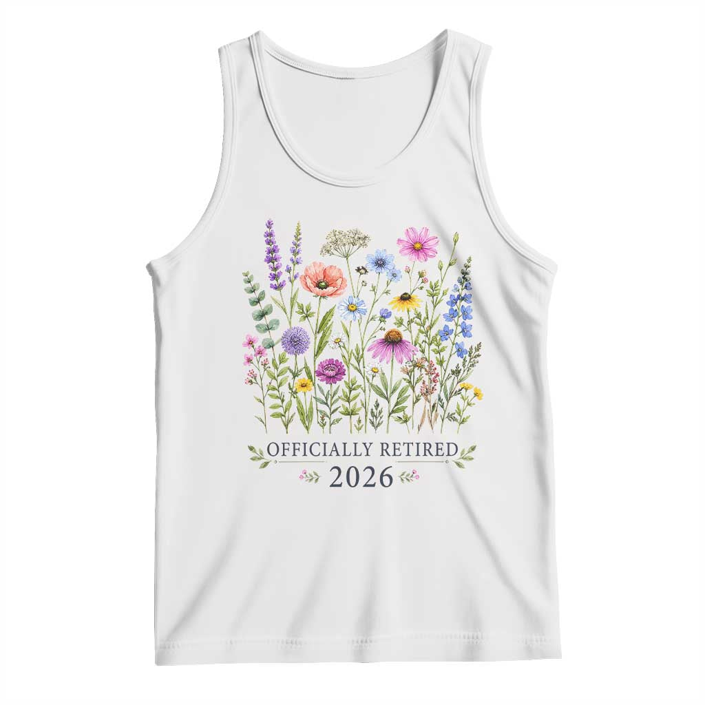 Officially Retired 2026 Wildflowers Botanical Floral Graphic Tank Top