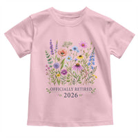 Officially Retired 2026 Wildflowers Botanical Floral Graphic Toddler T Shirt