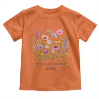 Officially Retired 2026 Wildflowers Botanical Floral Graphic Toddler T Shirt