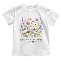 Officially Retired 2026 Wildflowers Botanical Floral Graphic Toddler T Shirt