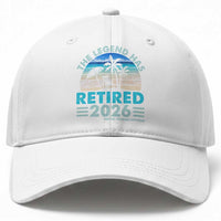 The Legend Has Retired 2026 Baseball Cap Vintage Tropical Beach Sunset Graphic Ocean Vibes