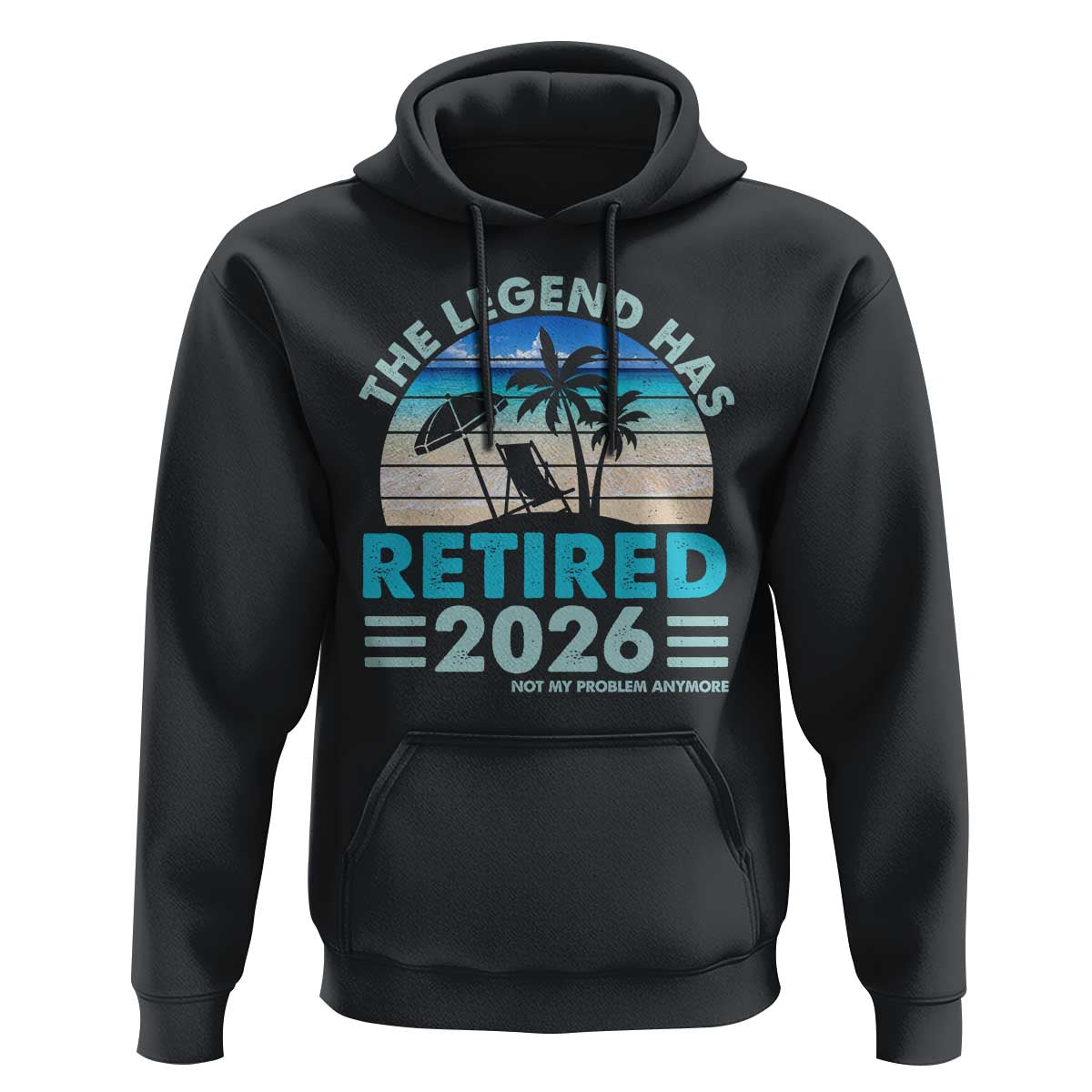 The Legend Has Retired 2026 Hoodie Vintage Tropical Beach Sunset Graphic Ocean Vibes