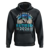 The Legend Has Retired 2026 Hoodie Vintage Tropical Beach Sunset Graphic Ocean Vibes