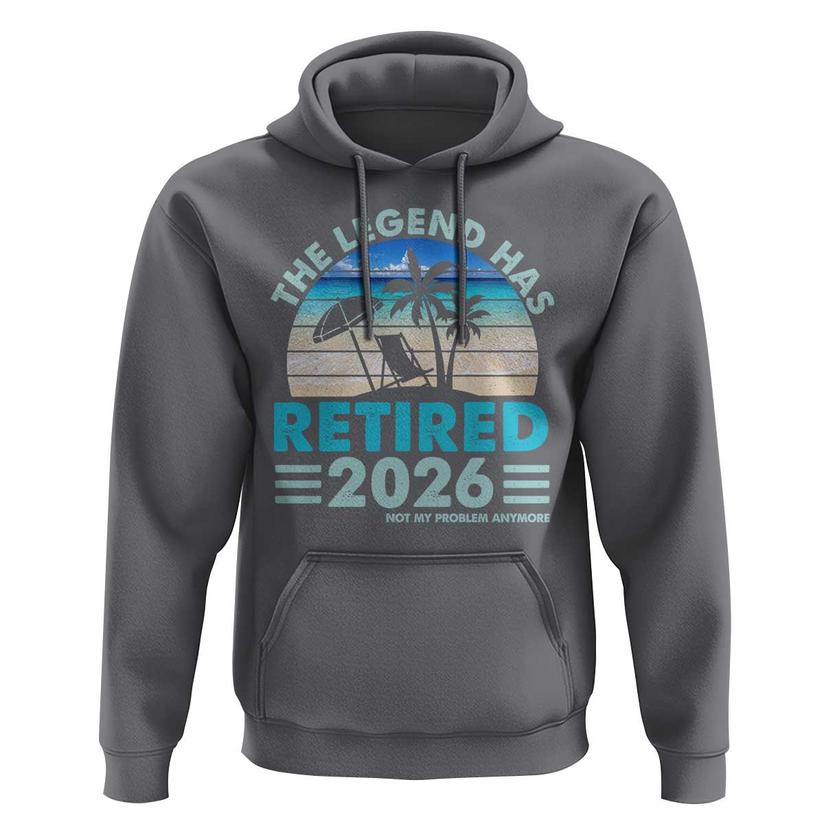 The Legend Has Retired 2026 Hoodie Vintage Tropical Beach Sunset Graphic Ocean Vibes