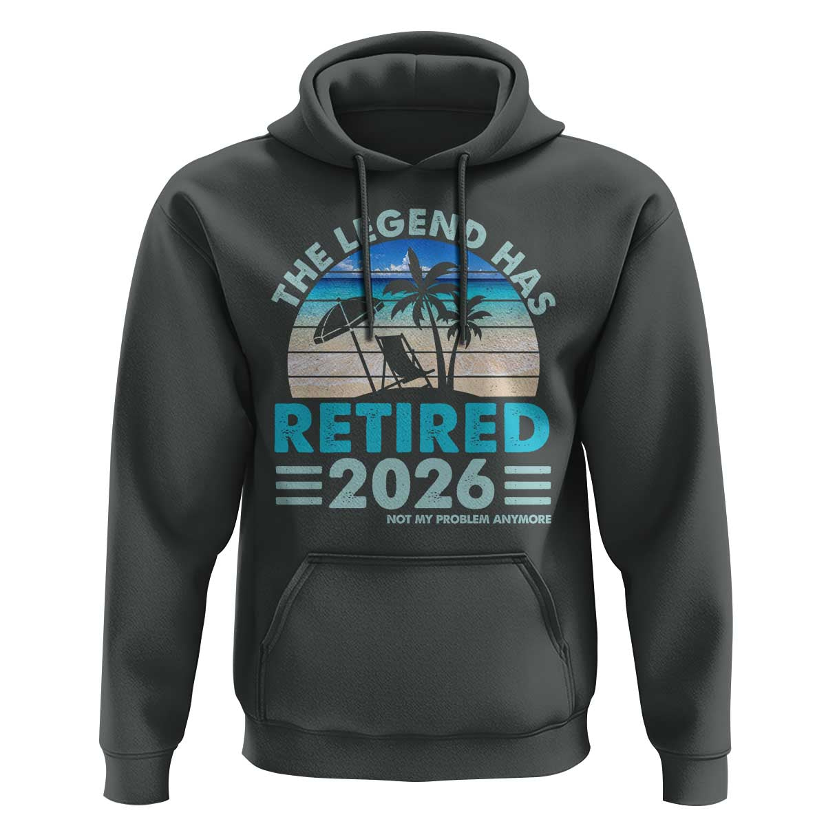 The Legend Has Retired 2026 Hoodie Vintage Tropical Beach Sunset Graphic Ocean Vibes