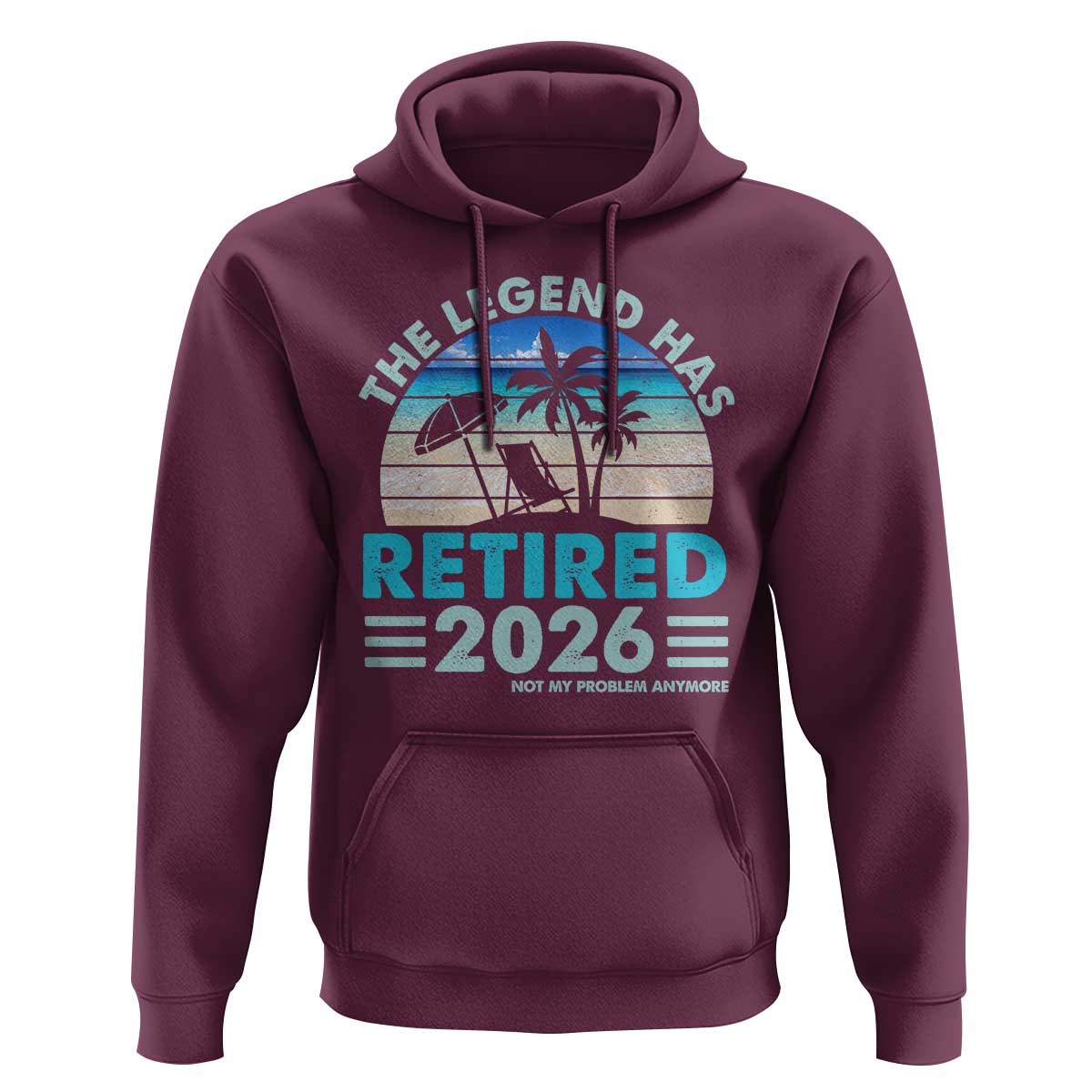 The Legend Has Retired 2026 Hoodie Vintage Tropical Beach Sunset Graphic Ocean Vibes