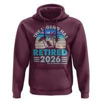 The Legend Has Retired 2026 Hoodie Vintage Tropical Beach Sunset Graphic Ocean Vibes