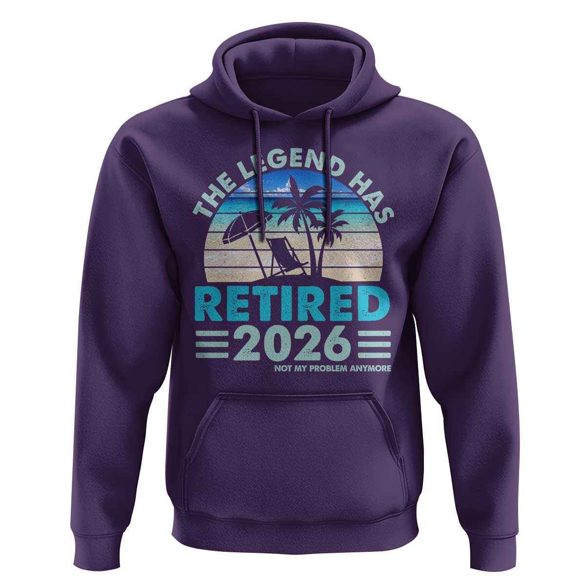 The Legend Has Retired 2026 Hoodie Vintage Tropical Beach Sunset Graphic Ocean Vibes