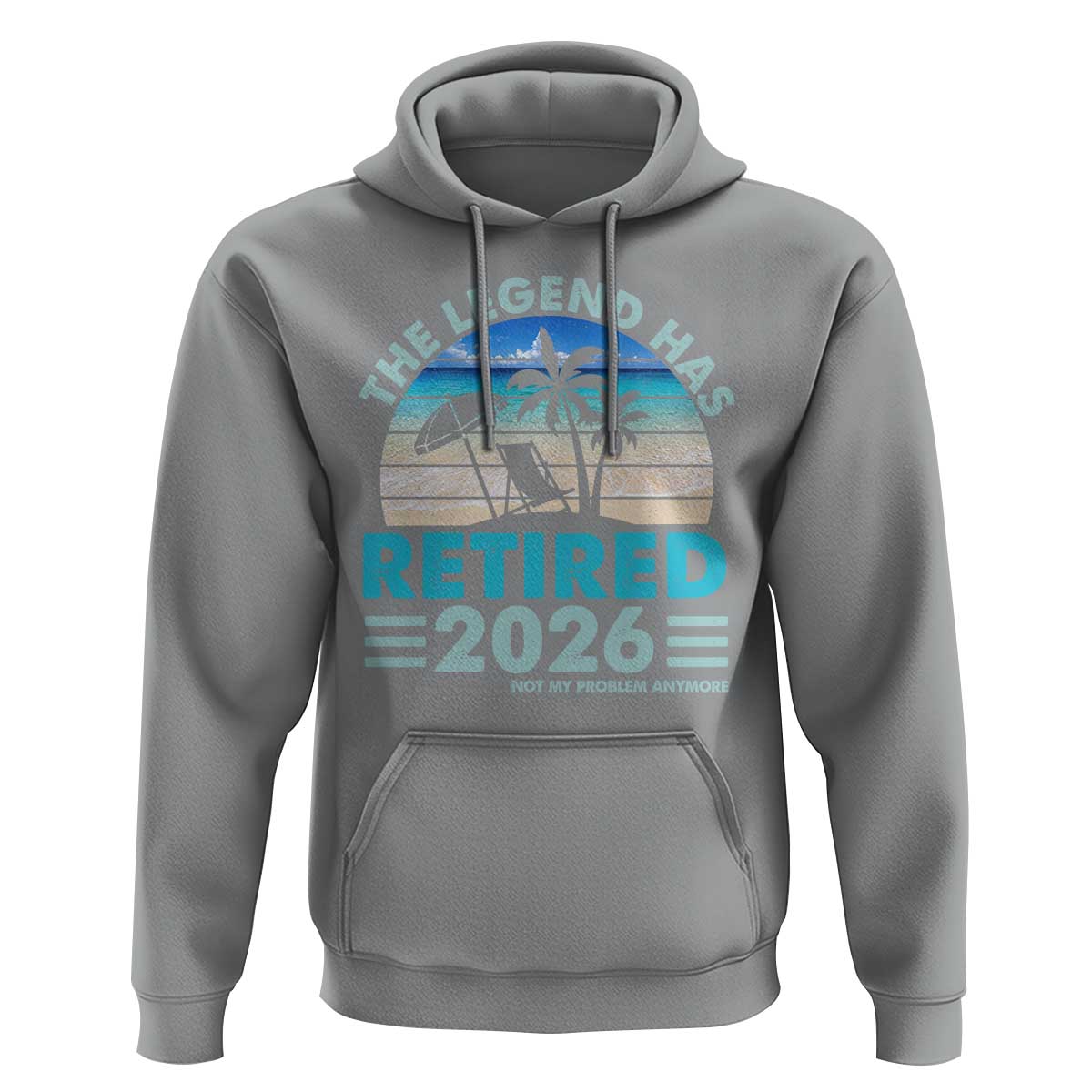 The Legend Has Retired 2026 Hoodie Vintage Tropical Beach Sunset Graphic Ocean Vibes