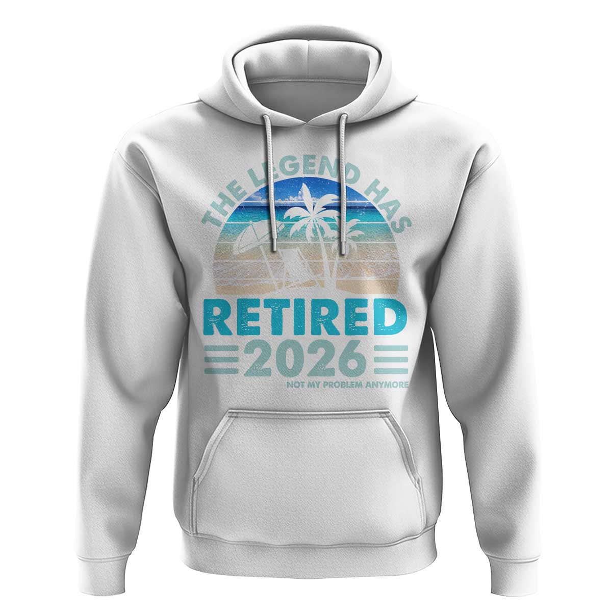 The Legend Has Retired 2026 Hoodie Vintage Tropical Beach Sunset Graphic Ocean Vibes