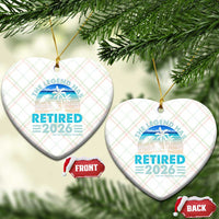 The Legend Has Retired 2026 Ceramic Ornament Vintage Tropical Beach Sunset Graphic Ocean Vibes