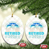 The Legend Has Retired 2026 Ceramic Ornament Vintage Tropical Beach Sunset Graphic Ocean Vibes