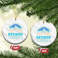 The Legend Has Retired 2026 Ceramic Ornament Vintage Tropical Beach Sunset Graphic Ocean Vibes