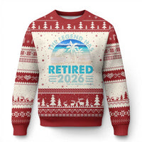 The Legend Has Retired 2026 Ugly Christmas Sweater Vintage Tropical Beach Sunset Graphic Ocean Vibes