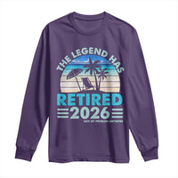The Legend Has Retired 2026 Long Sleeve Shirt Vintage Tropical Beach Sunset Graphic Ocean Vibes
