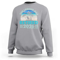 The Legend Has Retired 2026 Sweatshirt Vintage Tropical Beach Sunset Graphic Ocean Vibes