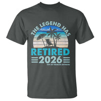The Legend Has Retired 2026 T Shirt Vintage Tropical Beach Sunset Graphic Ocean Vibes