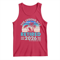 The Legend Has Retired 2026 Tank Top Vintage Tropical Beach Sunset Graphic Ocean Vibes