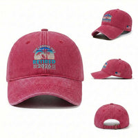 The Legend Has Retired 2026 Washed Cotton Baseball Cap Vintage Tropical Beach Sunset Graphic Ocean Vibes