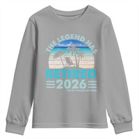 The Legend Has Retired 2026 Youth Sweatshirt Vintage Tropical Beach Sunset Graphic Ocean Vibes
