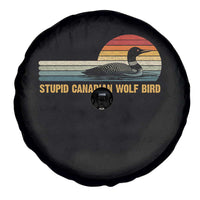 Stupid Canadian Wolf Bird Spare Tire Cover Retro LGBT Hockey Fan - Wonder Print Shop