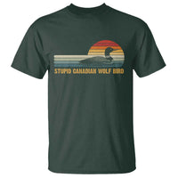 Stupid Canadian Wolf Bird T Shirt Retro LGBT Hockey Fan - Wonder Print Shop