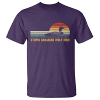Stupid Canadian Wolf Bird T Shirt Retro LGBT Hockey Fan - Wonder Print Shop