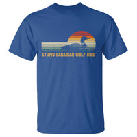 Stupid Canadian Wolf Bird T Shirt Retro LGBT Hockey Fan - Wonder Print Shop